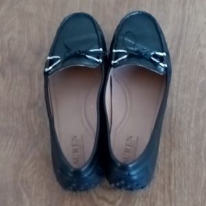 Women's Ralph Lauren black loafers